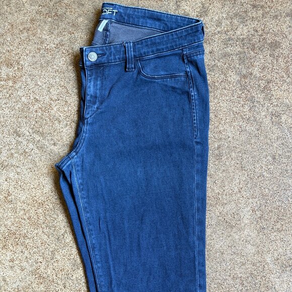 LOFT Blue Denim Leggings - Picture 2 of 9